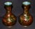 Vtg. Pair of Chinese Cloisonné Small Vases For Sale - Image 12 of 14