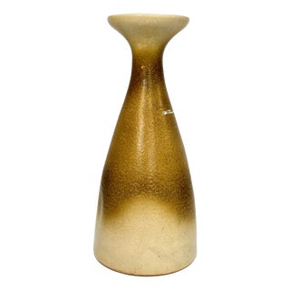 Sculptural Ochre Brown Ceramic Floor Vase from Carstens Tönnieshof, Germany, 1970s For Sale