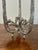 Mid 20th Century Vintage Castor Cooper Signed Pewter Brutalist Three Light Candelabra For Sale - Image 5 of 6