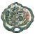 Japanese Japanese Geisha Green Gold Porcelain Leaf Dish For Sale - Image 3 of 8