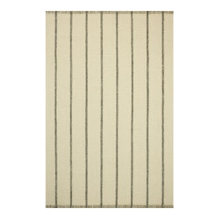Amber Lewis x Loloi Harlan Ivory / Charcoal 2'-0" x 3'-0" Runner Rug For Sale