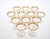 Val Saint-Lambert Val Saint Lambert Set of 12 Gilt Gold-Decorated Champagne Coupe Glass Service For Sale - Image 4 of 13