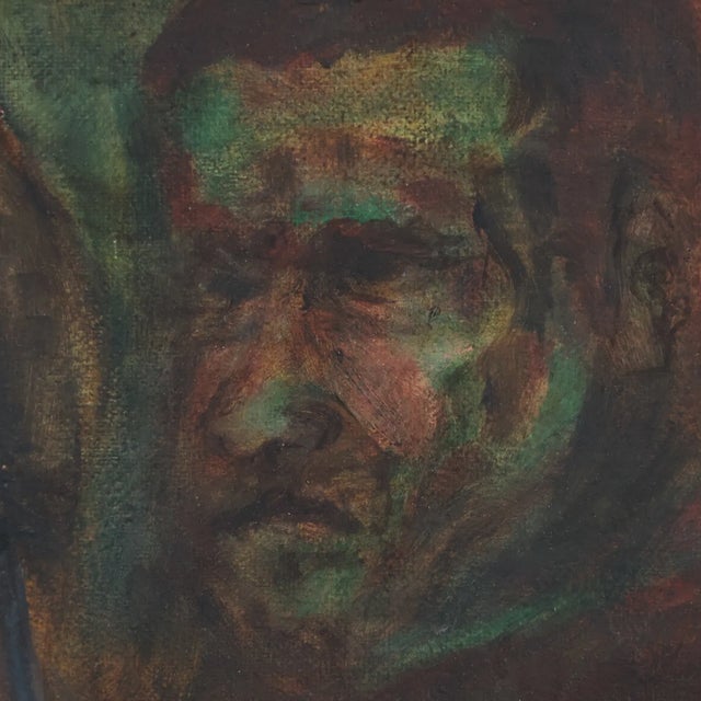 Portrait in the Style of David Hockney (1990s) For Sale - Image 10 of 12