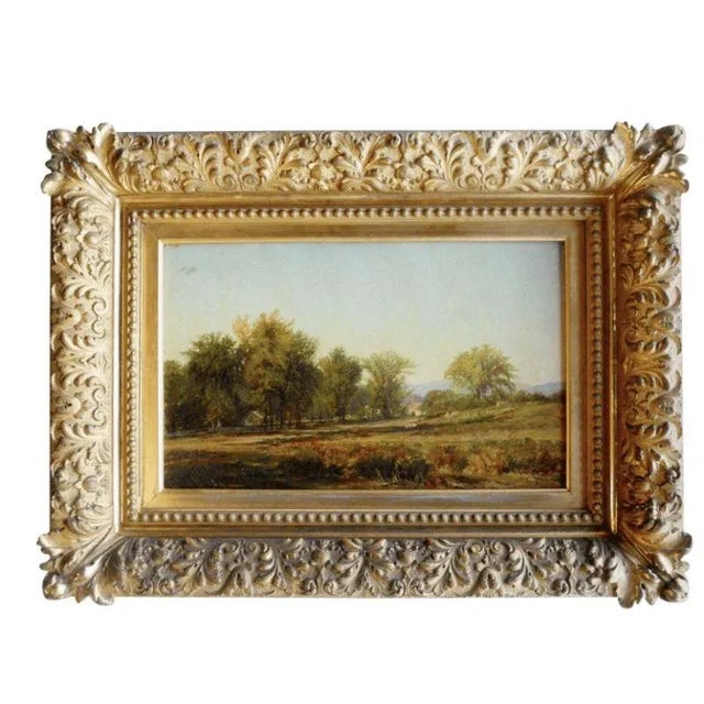 Green 19th Century Aaron Draper Shattuck Landscape Oil Painting, Framed For Sale - Image 8 of 8