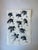 Expressive vintage ink painting on delicate rice paper by artist J.P.Gaston, featuring a rhythmic composition of multiple...