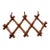 Bulgarian Faux Bamboo Expandable Peg Rack, Mid 20th Century Accordion Coat and Hat Hooks For Sale