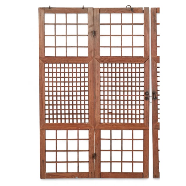 Traditional 19th Century Korean Elm Wood Hanok Doors, Joseon Dynasty For Sale - Image 3 of 10
