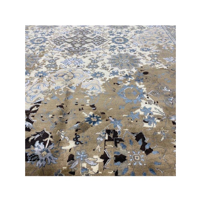 Handwoven Transitional Area Rug 10x14 For Sale - Image 4 of 10