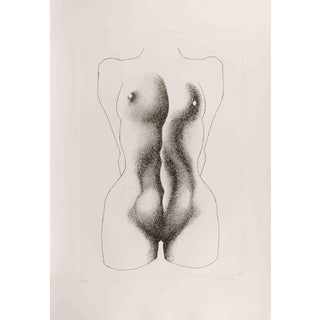 Giacomo Porzano, Nude, Etching, 1972 For Sale