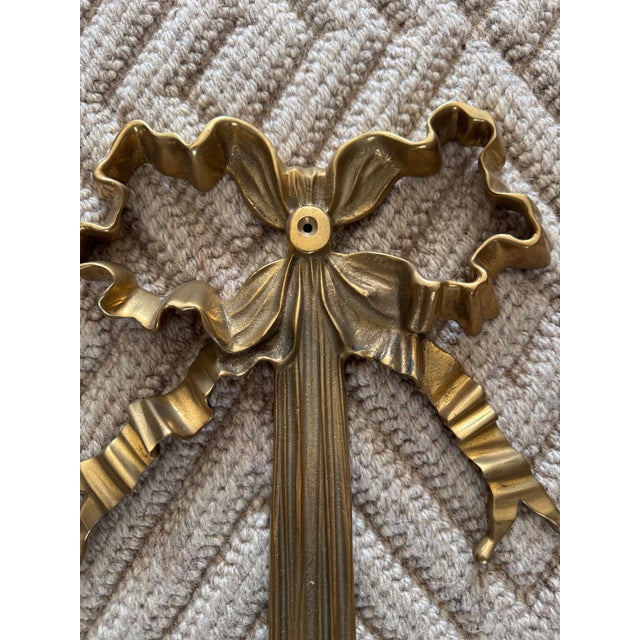 Vintage Brass Candle Holders/Candle Sconces/ Wall Decor For Sale In New York - Image 6 of 14