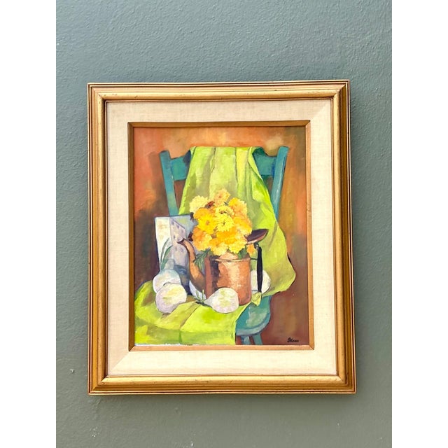 Vintage Framed Still Life Painting For Sale - Image 10 of 18