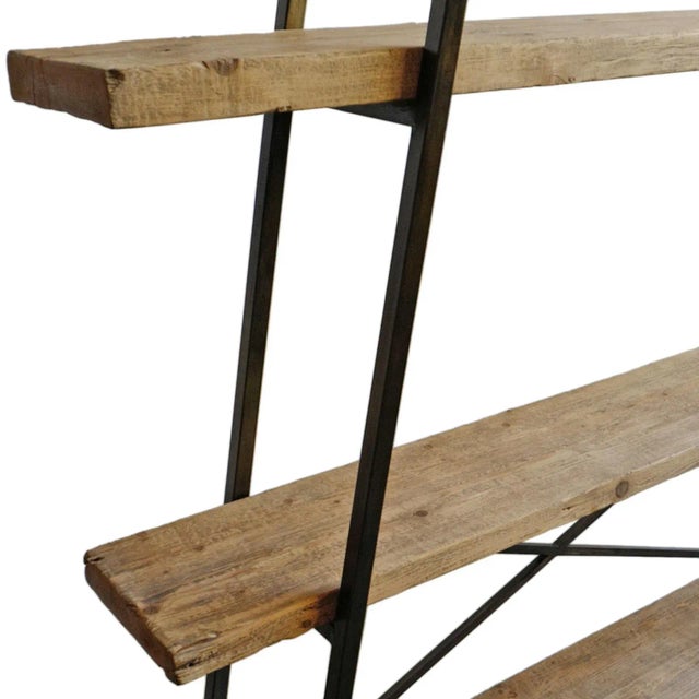 Farmhouse Modern Farmhouse Salvaged Plank Tilt Shelf / Bookcase For Sale - Image 3 of 4