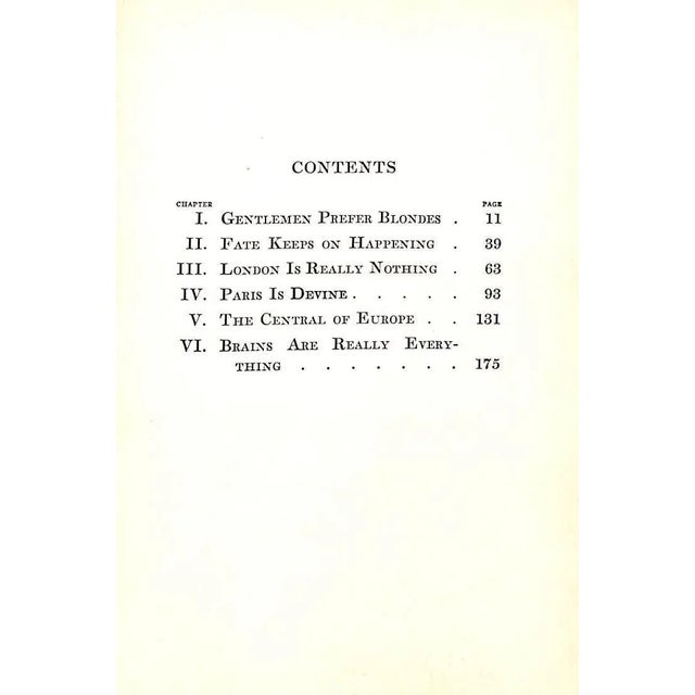 Traditional "Gentlemen Prefer Blondes" 1925 Loos, Anita For Sale - Image 3 of 12