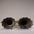 Bronze Pair of Vintage Gold-Inlaid Bronze Peacock Vases - Asian Chinoiserie Archaic Vessels For Sale - Image 8 of 9