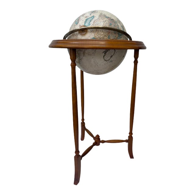 Vintage Replogle Circa "Cold War Era" Floor Globe For Sale