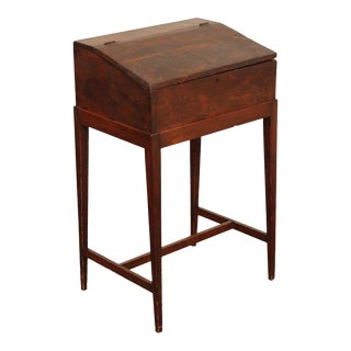 Antique 19th Century Early American School Master's Writing Desk For Sale