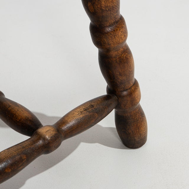 Mid-Century Modern 1970s Pair Of French Bobbin Stools For Sale - Image 3 of 11