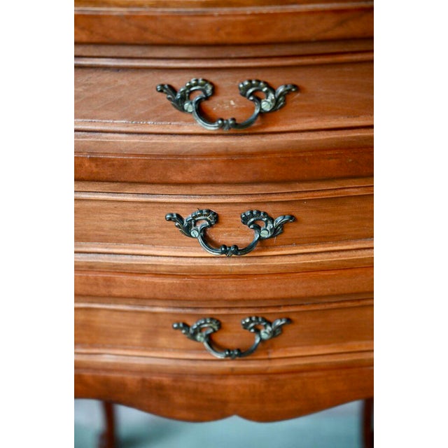 Brown Louis XVI Style Bedside Tables, 1930s, Set of 2 For Sale - Image 8 of 12