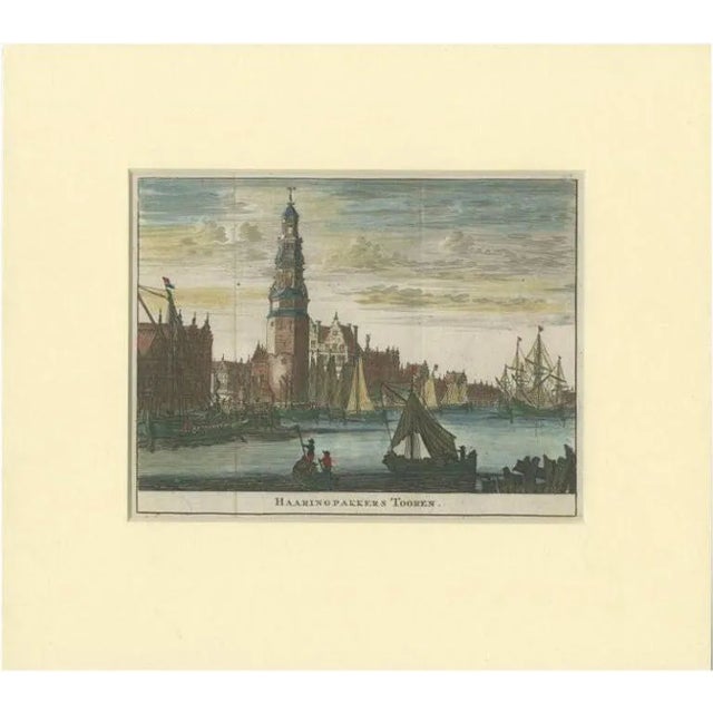 Ratelband, Haringpakkerstoren in Amsterdam, 1737, Paper For Sale