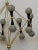 Murano Glass and Brass Grey and Black Chandelier, 2000 For Sale - Image 6 of 9