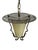 Lantern Pendant Lamp in Wrought Iron and Glass, 1950s For Sale - Image 11 of 13
