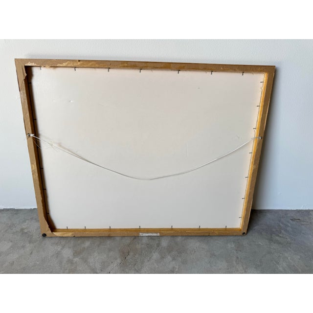 Vintage Kasta Asian Traditional Balinese Rice Farmers in Ubud Acrylic Painting For Sale - Image 12 of 12