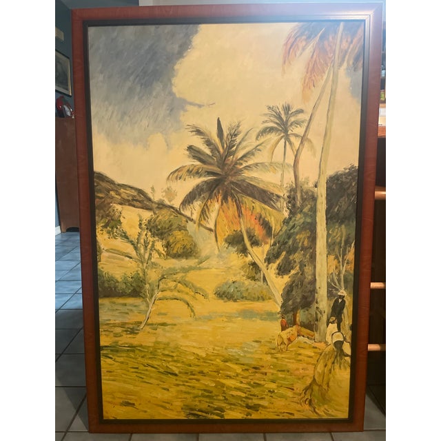 Palm Trees in Martinique (Paul Gauguin High Quality Reproduction) For Sale - Image 11 of 11