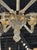 Early 21st Century Modernist Gold Murano Glass and Brass 8 Light Chandelier For Sale - Image 5 of 7