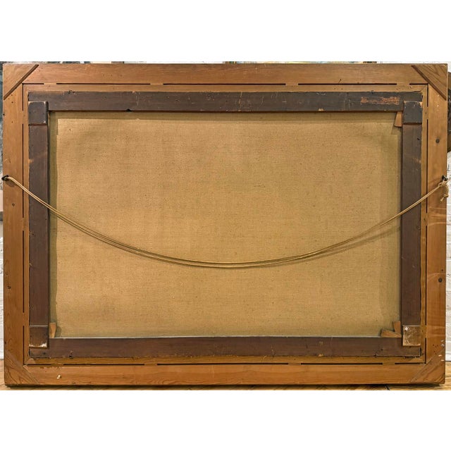 1900 - 1909 "Sculpting the Nude," Monumental Danish Painting by Oscar Matthiesen (1861-1957). For Sale - Image 5 of 5