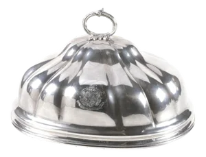 19th C. Smith, Sissons & Co Sheffield Plate Dome Meat Server