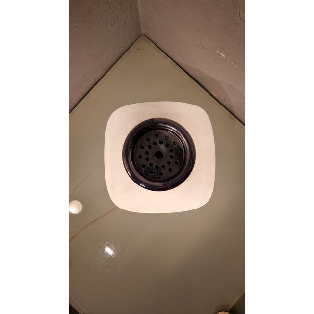 Silver Flower Lamp in Chromed Brass and Glass from Valenti Luce, 1960s For Sale - Image 8 of 10