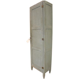 Primitive Antique Shabby Chimney Cabinet Cupboard For Sale