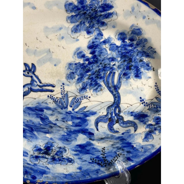 Spanish Oval Platter from Talavera Faience, 1890s For Sale - Image 5 of 10