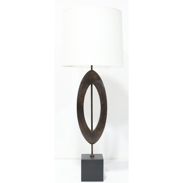 Porta Romana Patinated Copper "Manhattan" Lamp, 2000s For Sale - Image 9 of 9