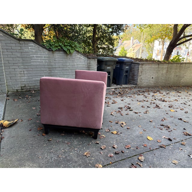 Wood Custom Blush Pink Velvet Upholstered Daybed For Sale - Image 7 of 7