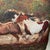 Vintage Rustic Equestrian Tapestry Horse Pillows, a Pair For Sale - Image 4 of 7