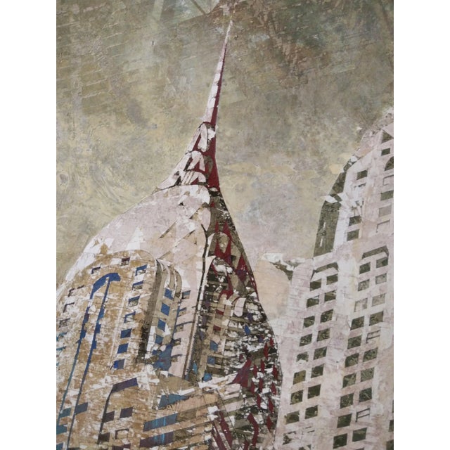 Luis Fernandez, City Scene, 2010, Mixed Media on Paper For Sale - Image 4 of 5