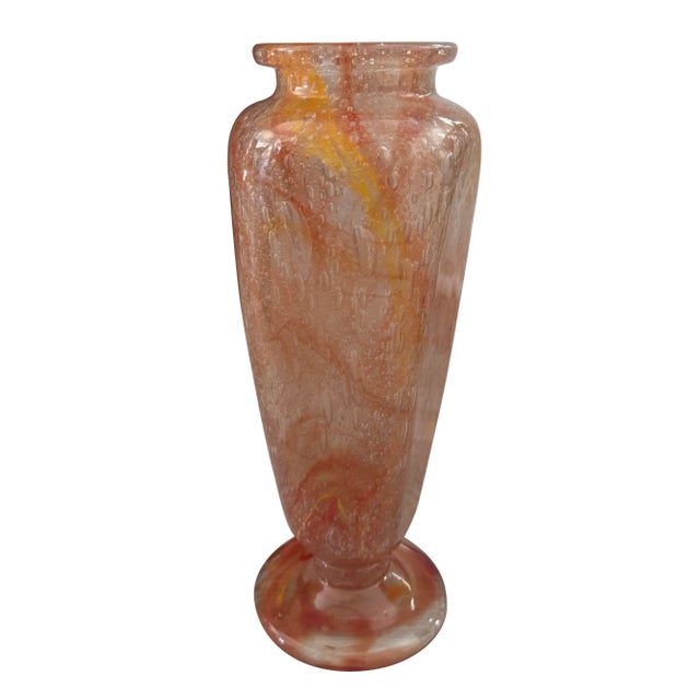 French French Schneider Art Glass Vase Circa 1920 For Sale - Image 3 of 5