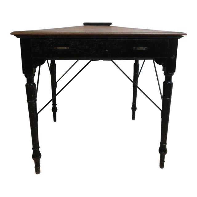 Antique Victorian Primitive Slant Top Plantation Writing Desk For Sale