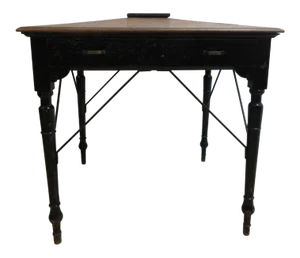 Antique Victorian Primitive Slant Top Plantation Writing Desk