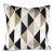 Tova in Blackstone Geometric Velvet Pillow Cover For Sale