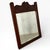 French Carved Mahogany Farmhouse Wall Mirror For Sale - Image 3 of 9