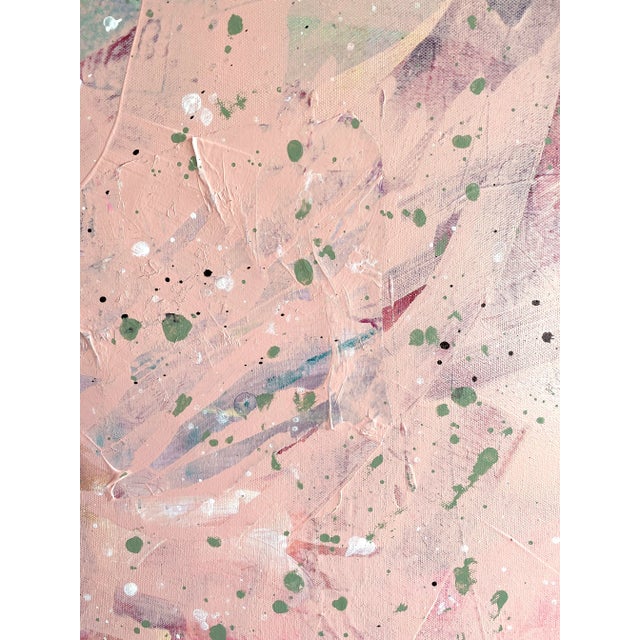 "Peach Prayer" 2022 Original Painting by Jessalin Beutler For Sale In Seattle - Image 6 of 7