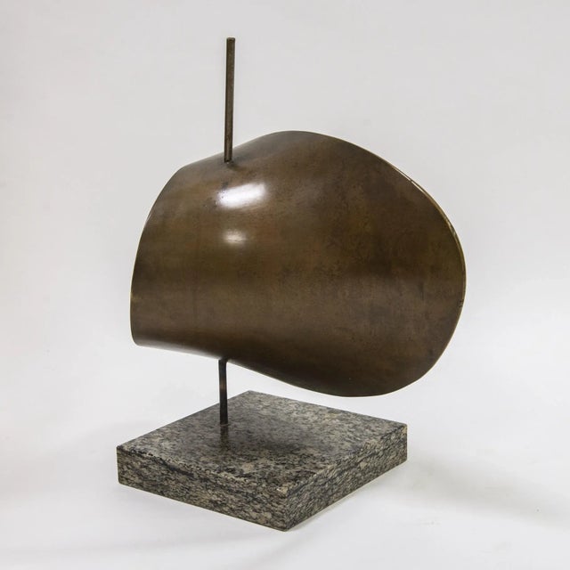 Franco Asco, Forma Evoluzione 80, 1957, Bronze & Stone For Sale - Image 3 of 9