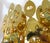 Metal 1970s Rare Gold Plated Brass Austrian Crystal Chandelier Attributed to Palwa For Sale - Image 7 of 16