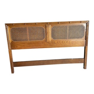 1970s Vintage Davis Cabinet Company Queen Headboard For Sale