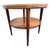 This is an extremely rare Danish Modern walnut table inlaid with nine hand-painted tiles by noted Dutch artist J. Warner...
