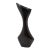 Modern Sculptural Vase in Black Shell by R&y Augousti For Sale