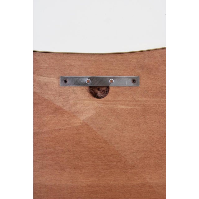 Vintage Shield Mirror in the style of Gio Ponti For Sale - Image 6 of 8