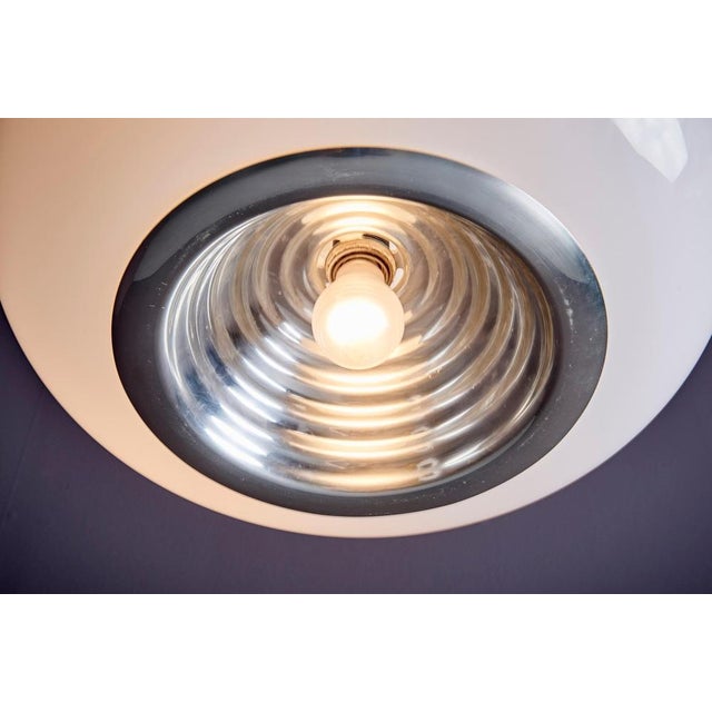 1960s Black and White Pendant Lamp attributed to Castiglioni for Flos, 1960s For Sale - Image 5 of 14